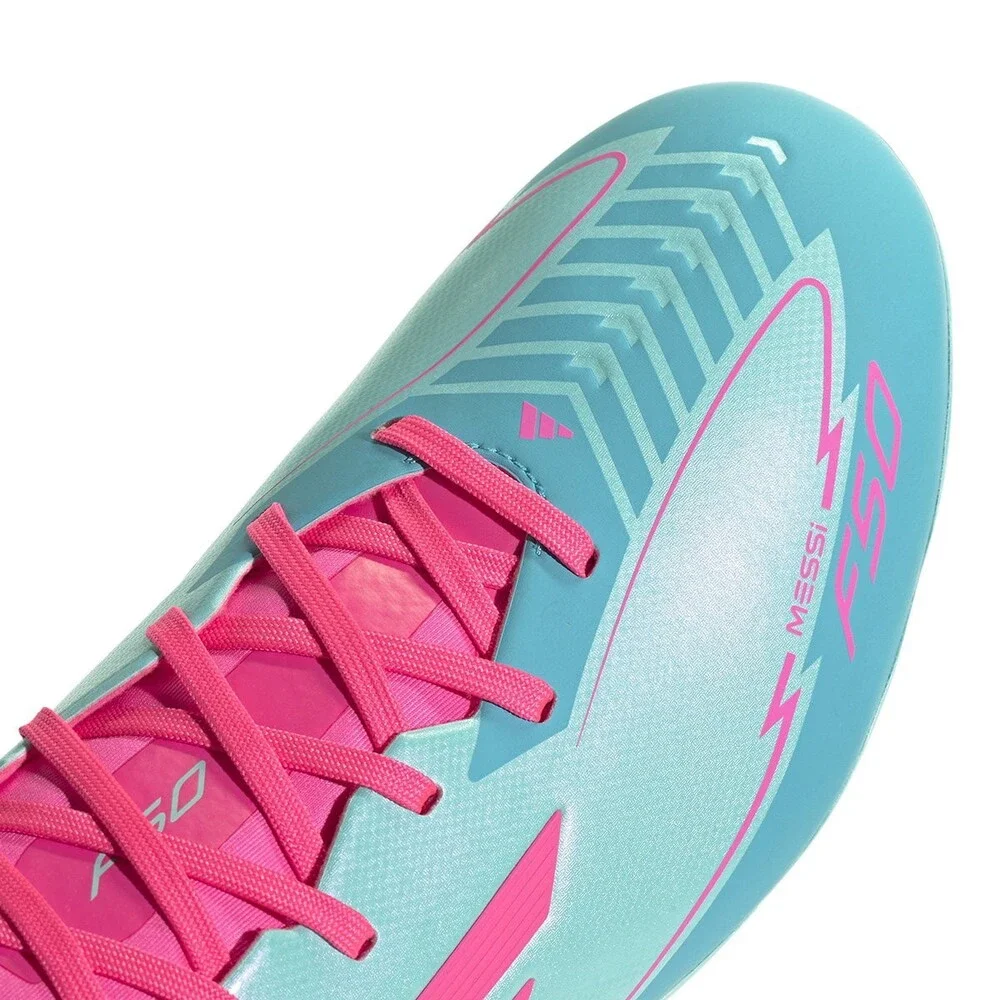 Adidas F50 League IH0928 Men's 11 Flash Aqua Messi FG/MG Football Boots LIQ1492